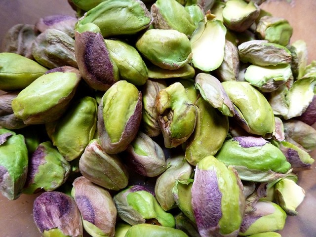 These are the sweetest and most pistachio-y pistachios I've been able to buy in years, and so green!